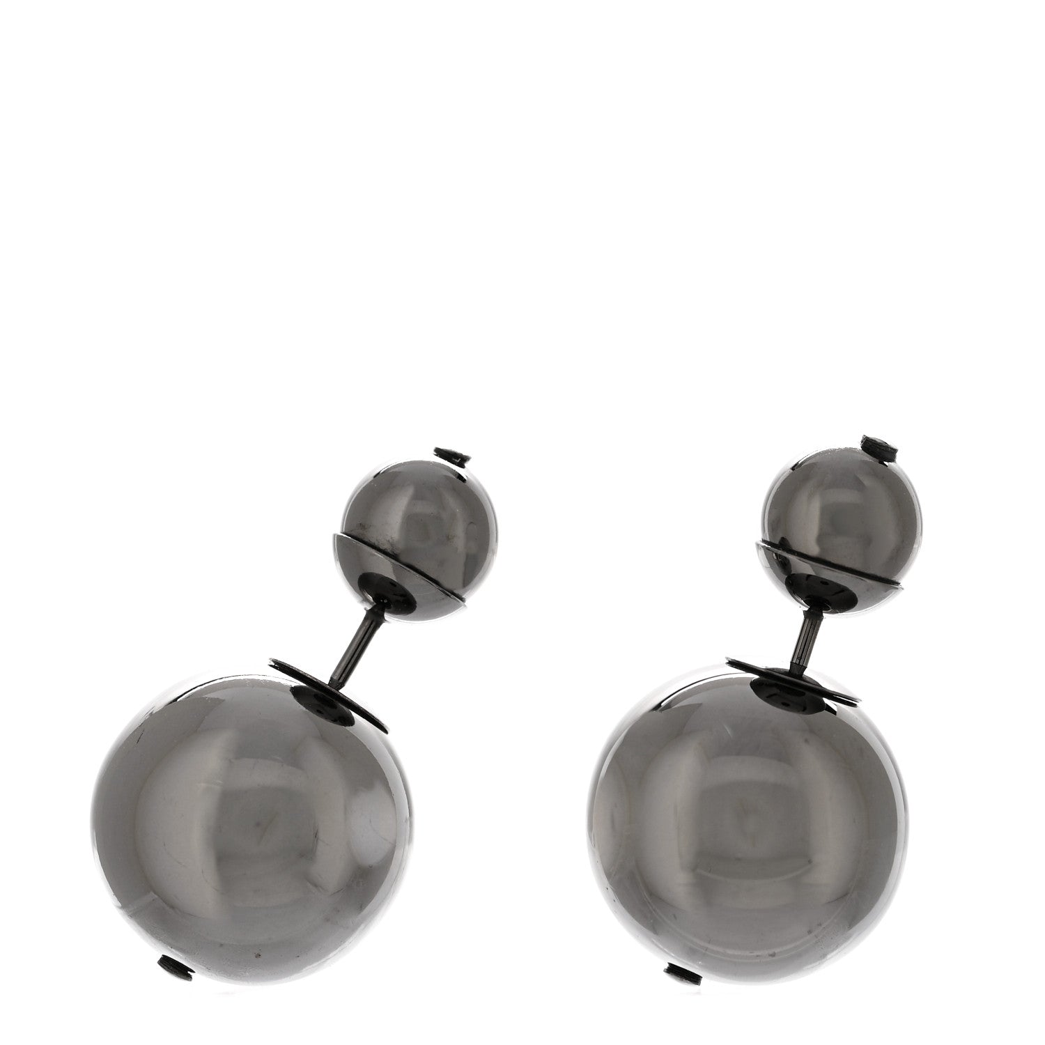 Christian Dior Metal Mise En Dior Tribal Earrings Black Ruthenium 1 of 5