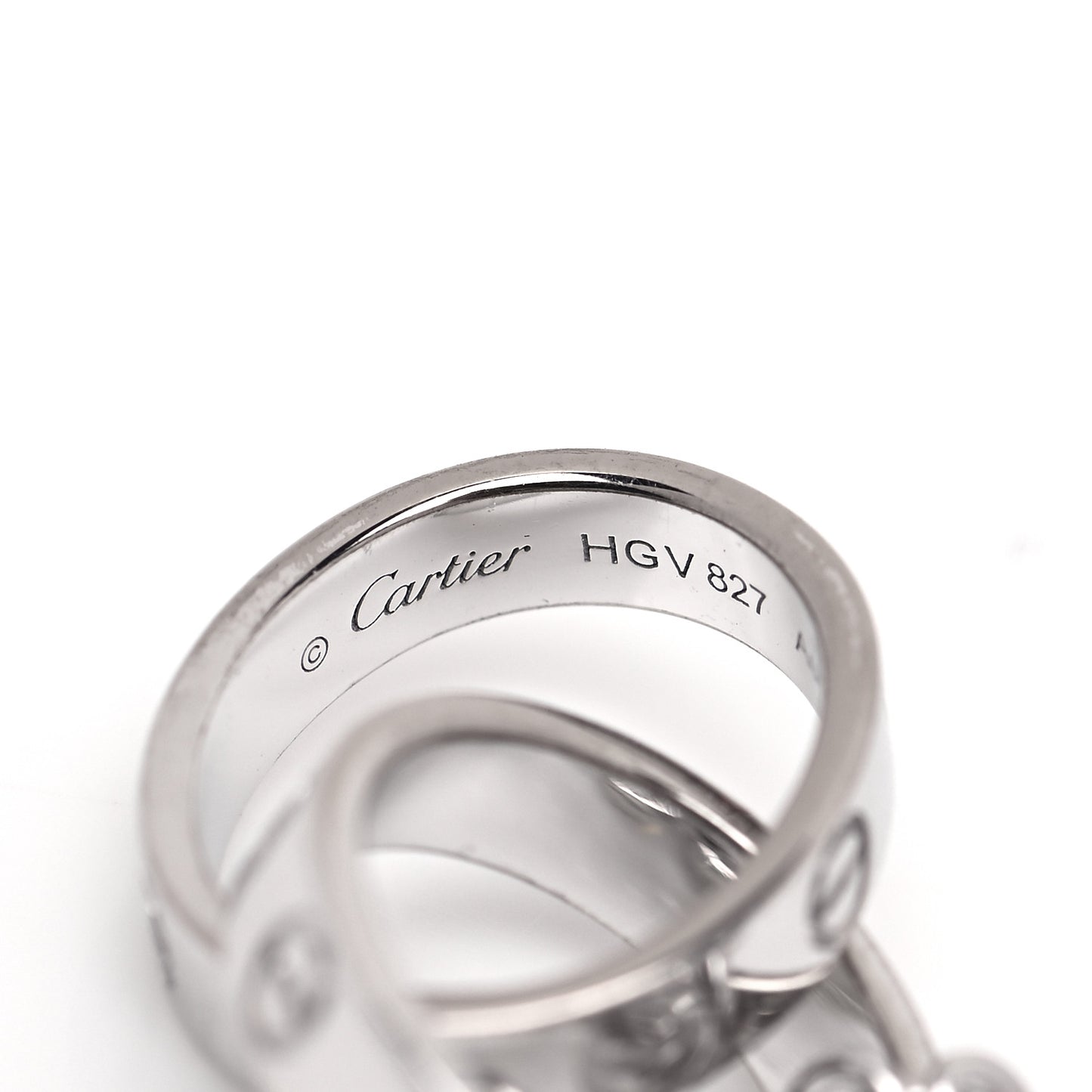 18K White Gold Interlocking LOVE Bracelet