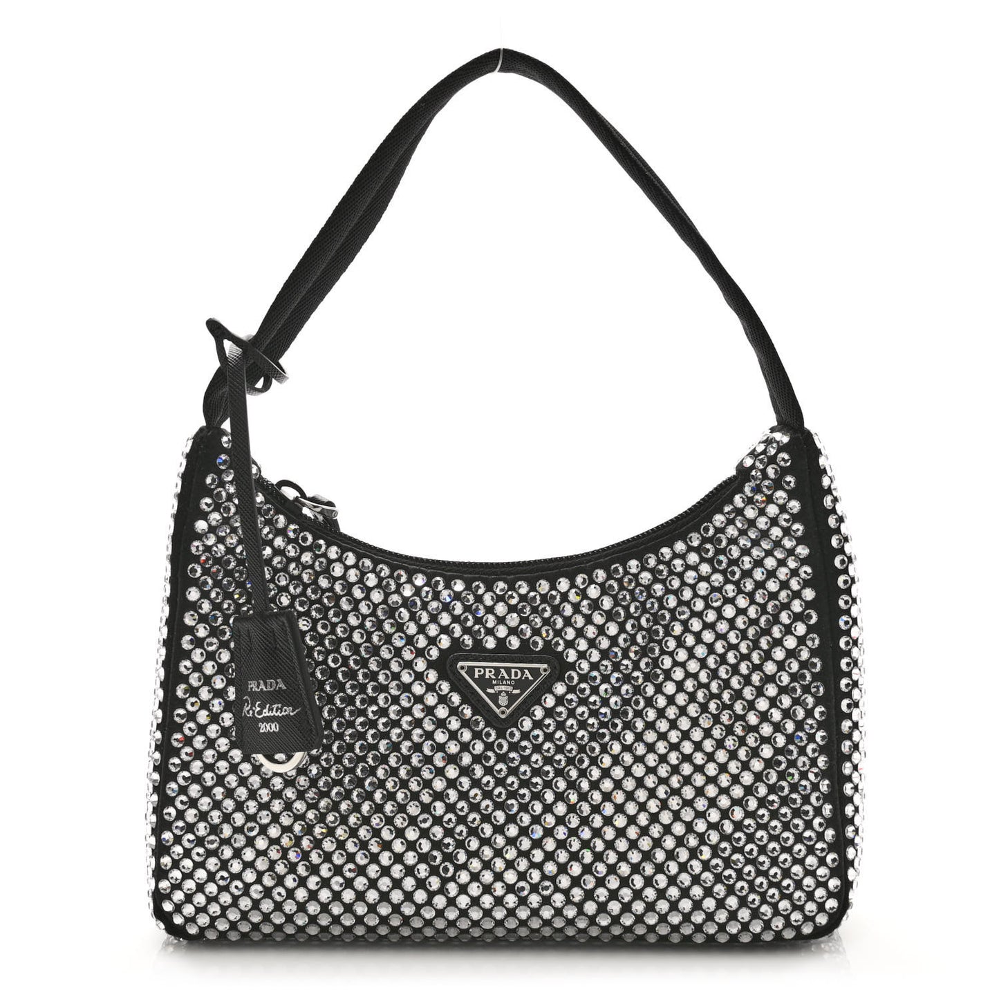 Satin Crystal Mini Re-Edition 2000 Bag Cristal