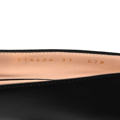Gucci Malaga Kid Horsebit 75mm Pumps 37 Black 6 of 9