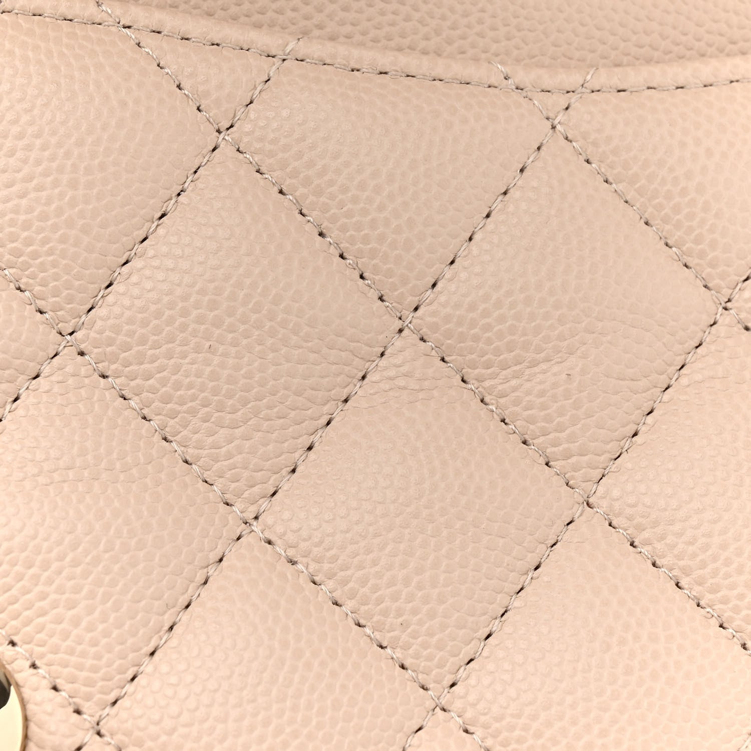 Chanel Caviar Quilted Medium Double Flap Ecru 11 of 12