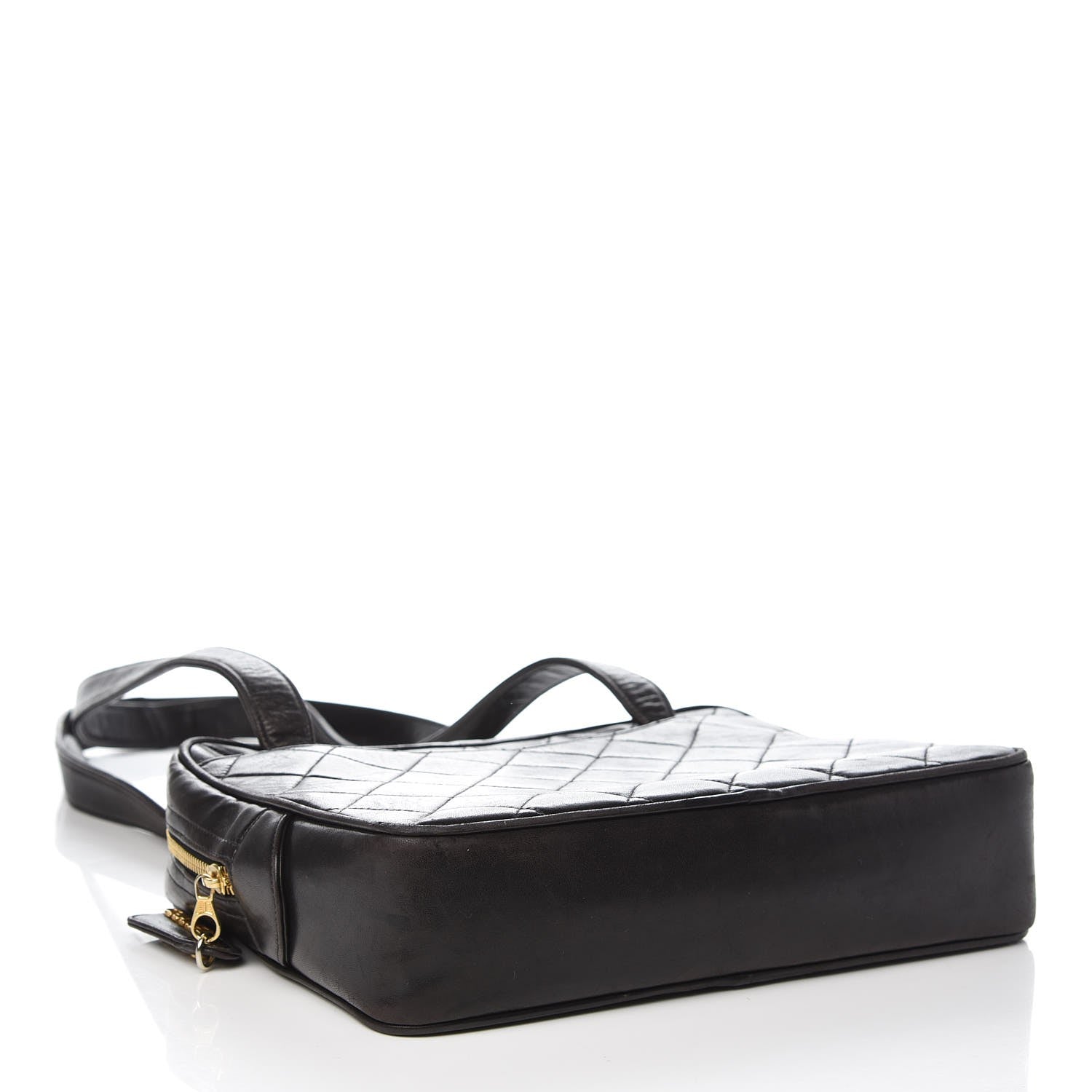 Chanel Lambskin Quilted Camera Case Black 4 of 12