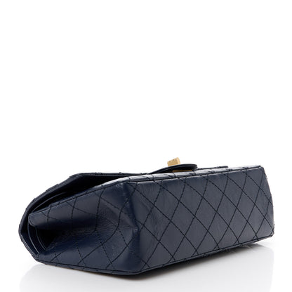 Chanel Aged Calfskin Quilted 2.55 Reissue 225 Flap Navy 4 of 12