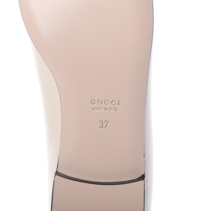 Gucci Malaga Kid Crystal Square G Madelyn Ballet Flats 37 Vintage White 7 of 9
