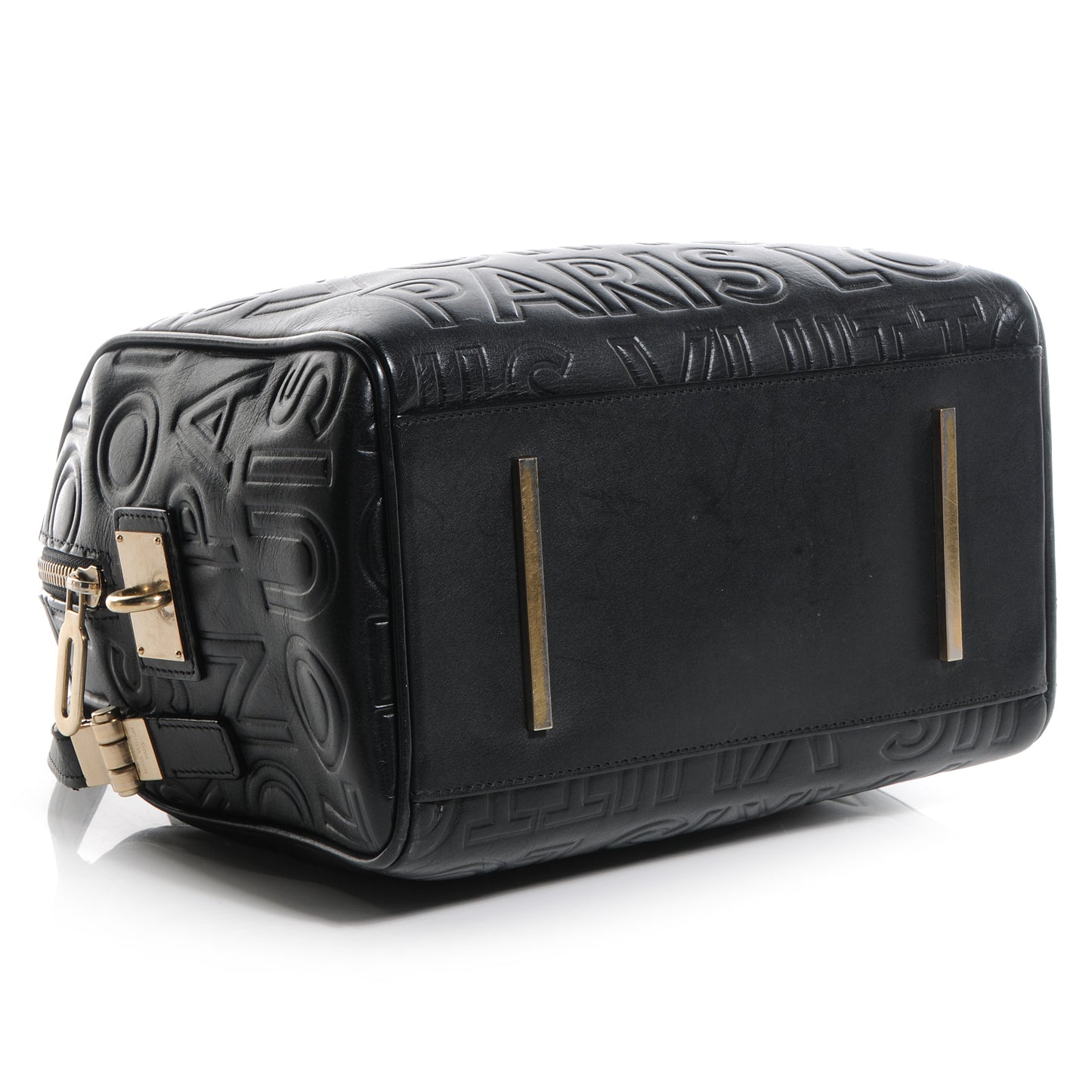 Calfskin Embossed Mini Cube Speedy Black
