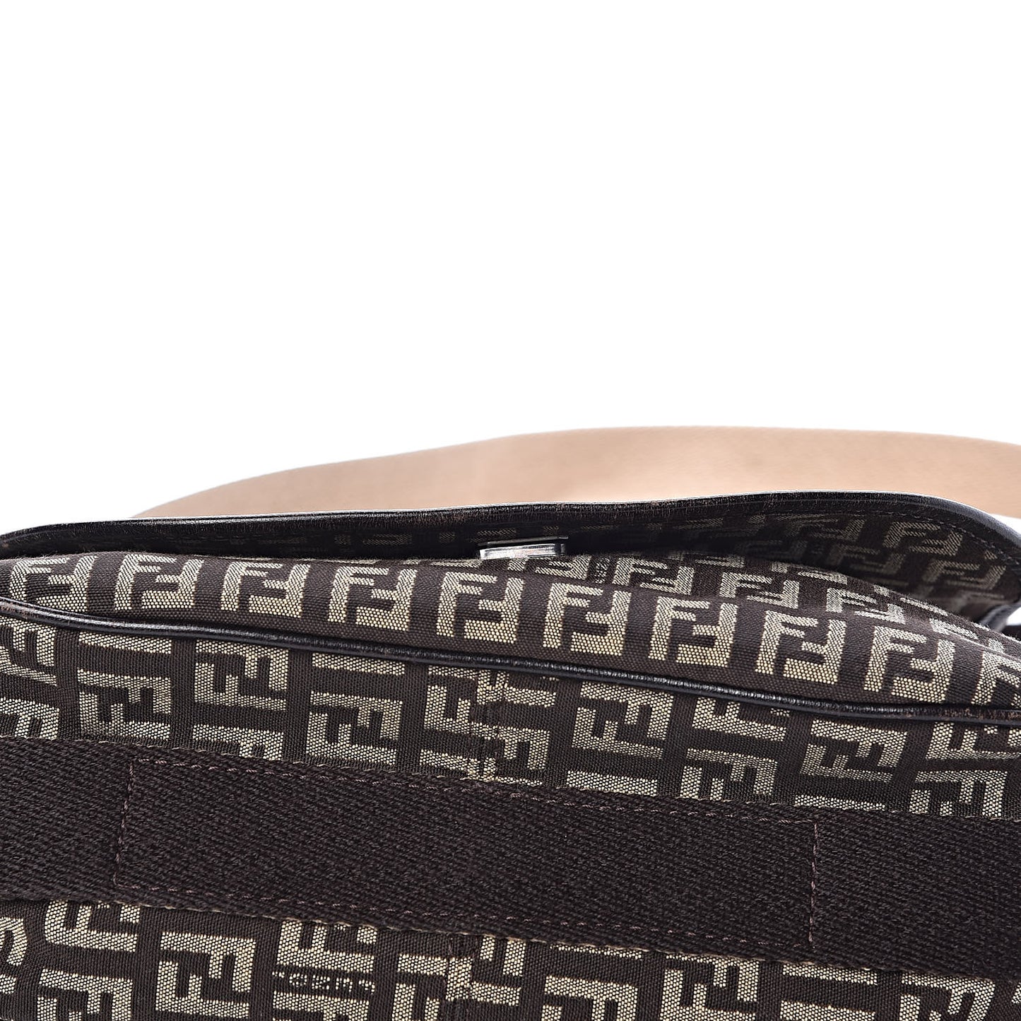Zucchino Vitello Flap Messenger Satchel Testa di Moro Beige