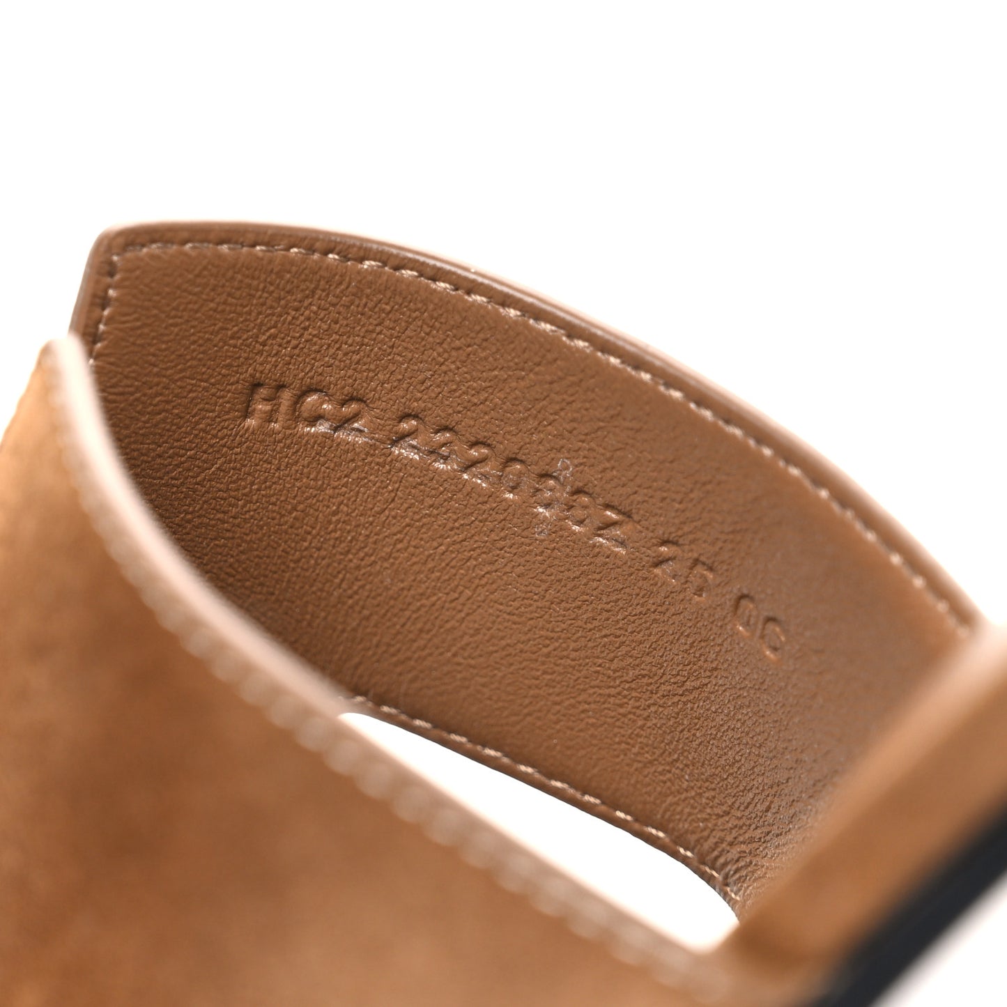 Velvet Goatskin Helia 60 Sandals 37.5 Brun Fume