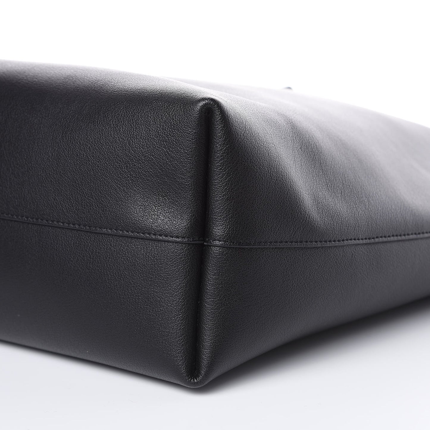 Calfskin Large Shopping Tote Black