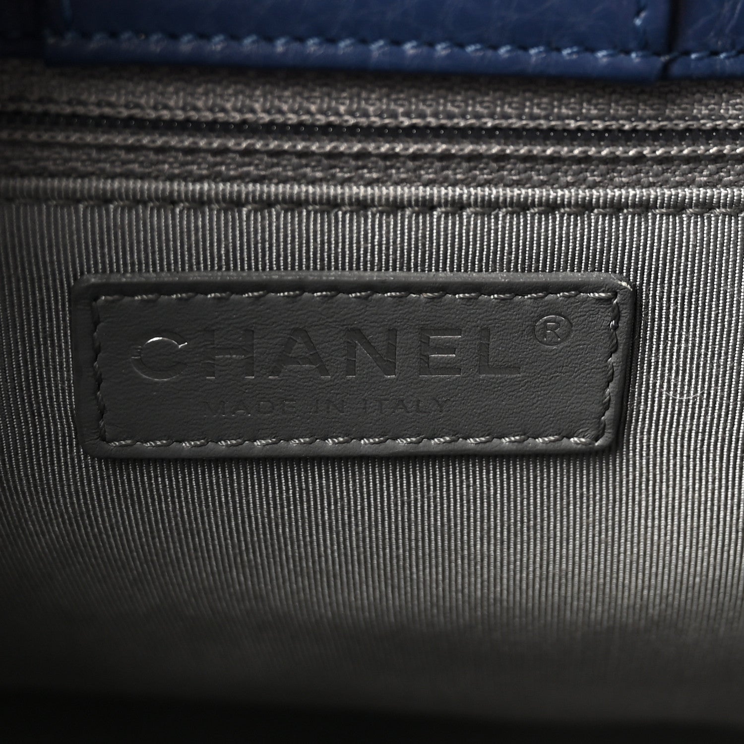 Chanel Calfskin Cerf Executive Shopper Tote Marine 6 of 11
