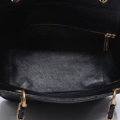 Chanel Lambskin Petit Timeless Shopping Tote PTT Navy Blue 5 of 8
