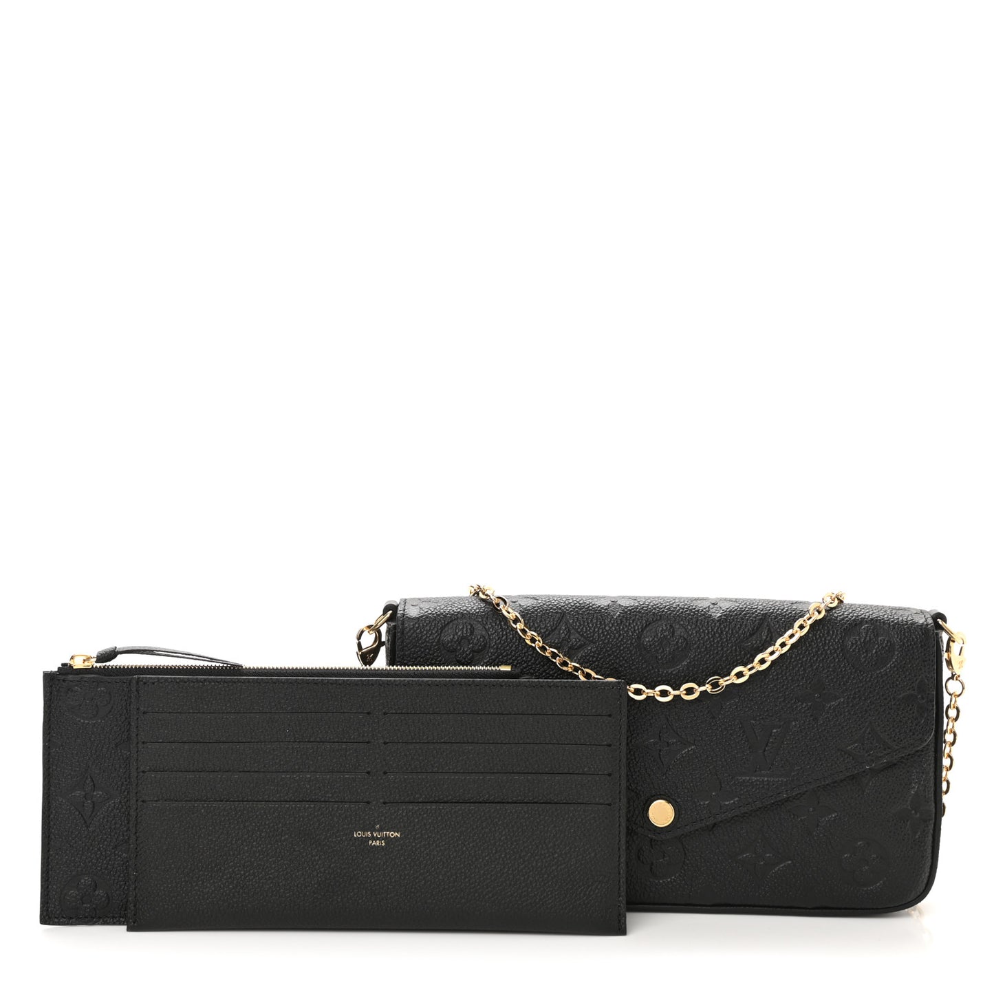 Empreinte Pochette Felicie Chain Wallet Black