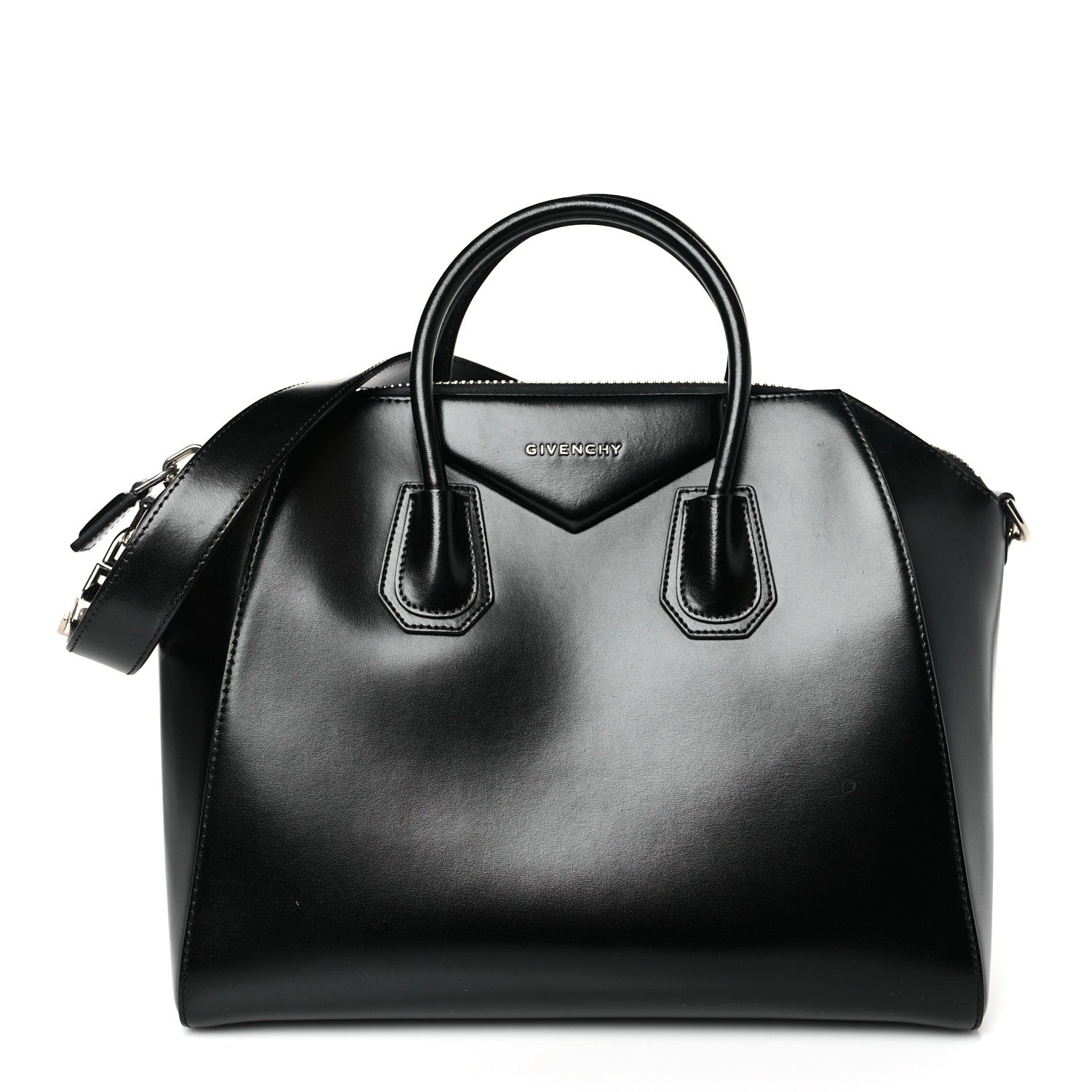 Givenchy Shiny Lord Calfskin Medium Antigona Black 1 of 9