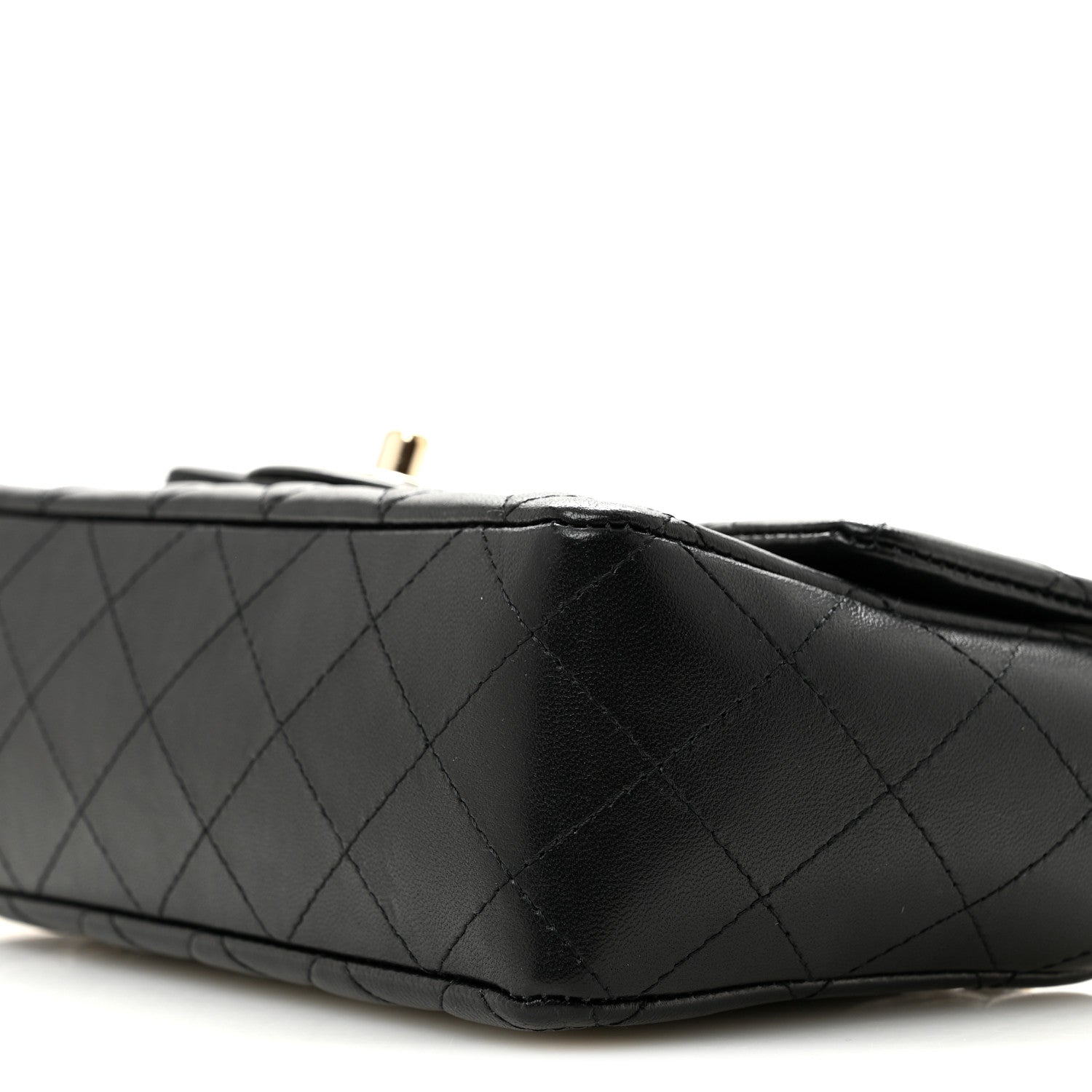Chanel Lambskin Quilted Mini Rectangular Flap Black 10 of 14