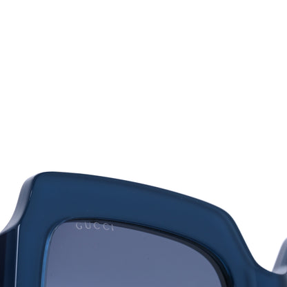 Gucci Acetate Square Web Frame GG0178S Sunglasses Navy 7 of 8