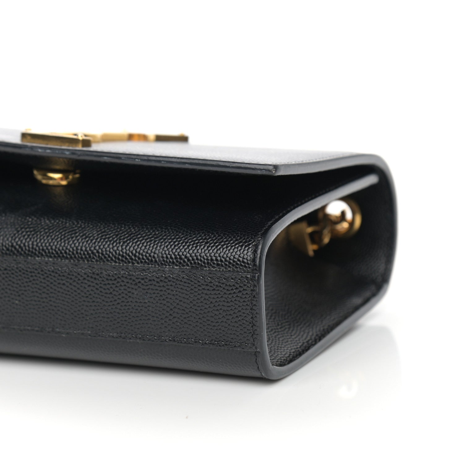 Saint Laurent Grain De Poudre Small Monogram Kate Satchel Black 11 of 12