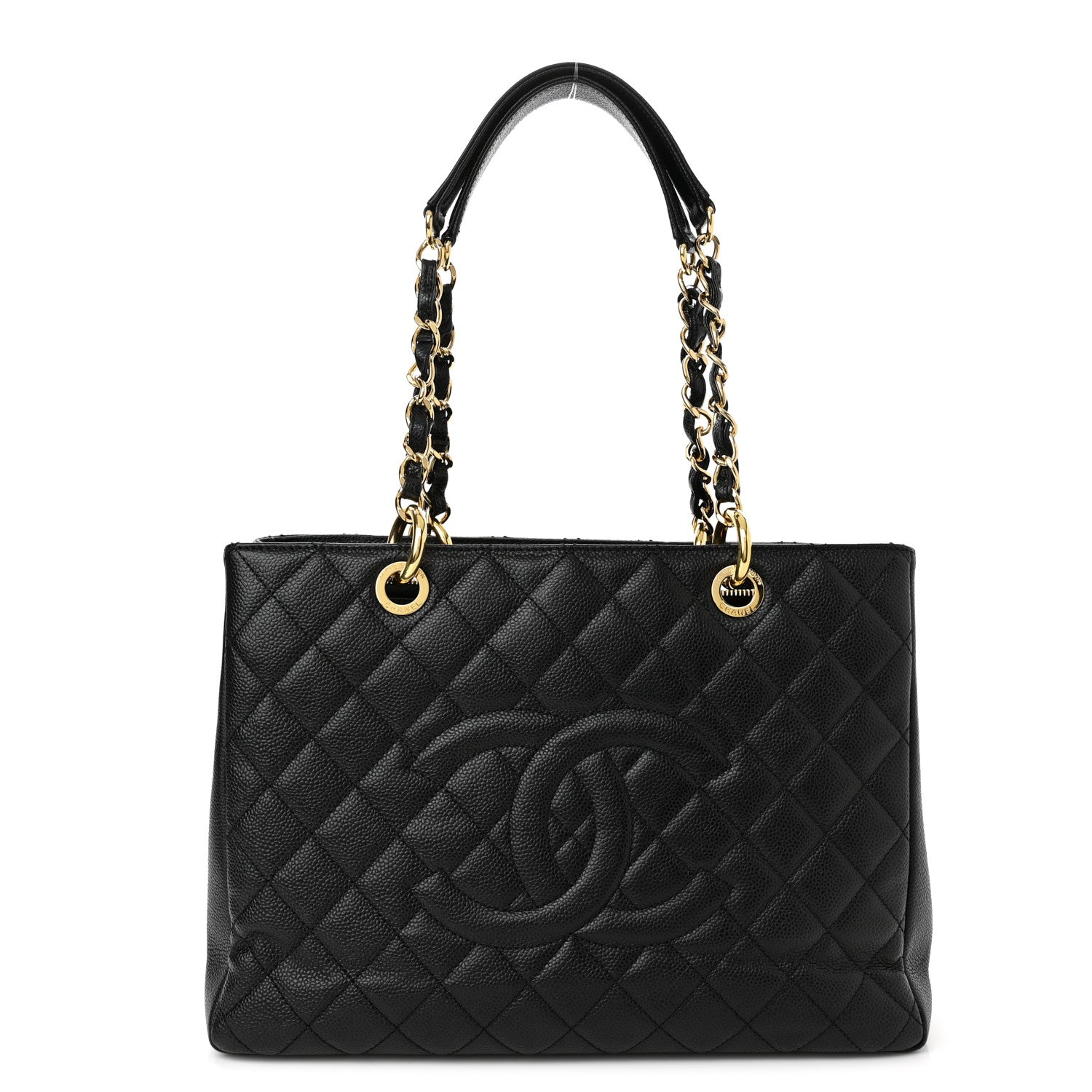 Chanel Caviar Quilted Grand Shopping Tote GST Black 1 of 10