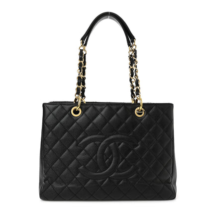 Chanel Caviar Quilted Grand Shopping Tote GST Black 1 of 10