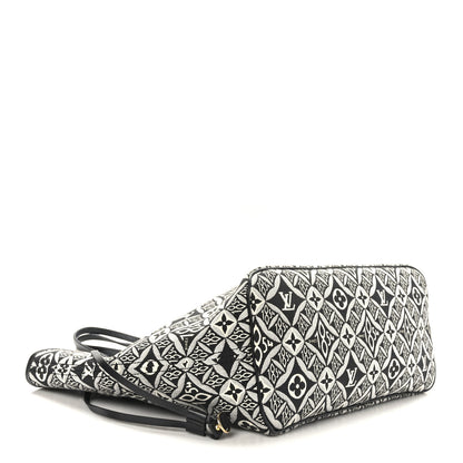 Louis Vuitton Jacquard Since 1854 Neverfull MM Grey 5 of 9
