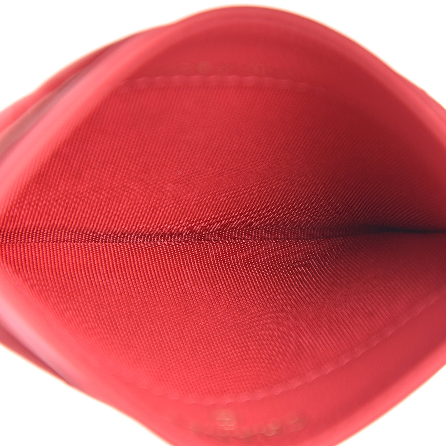 Aged Calfskin Quilted Reissue Card Holder Red