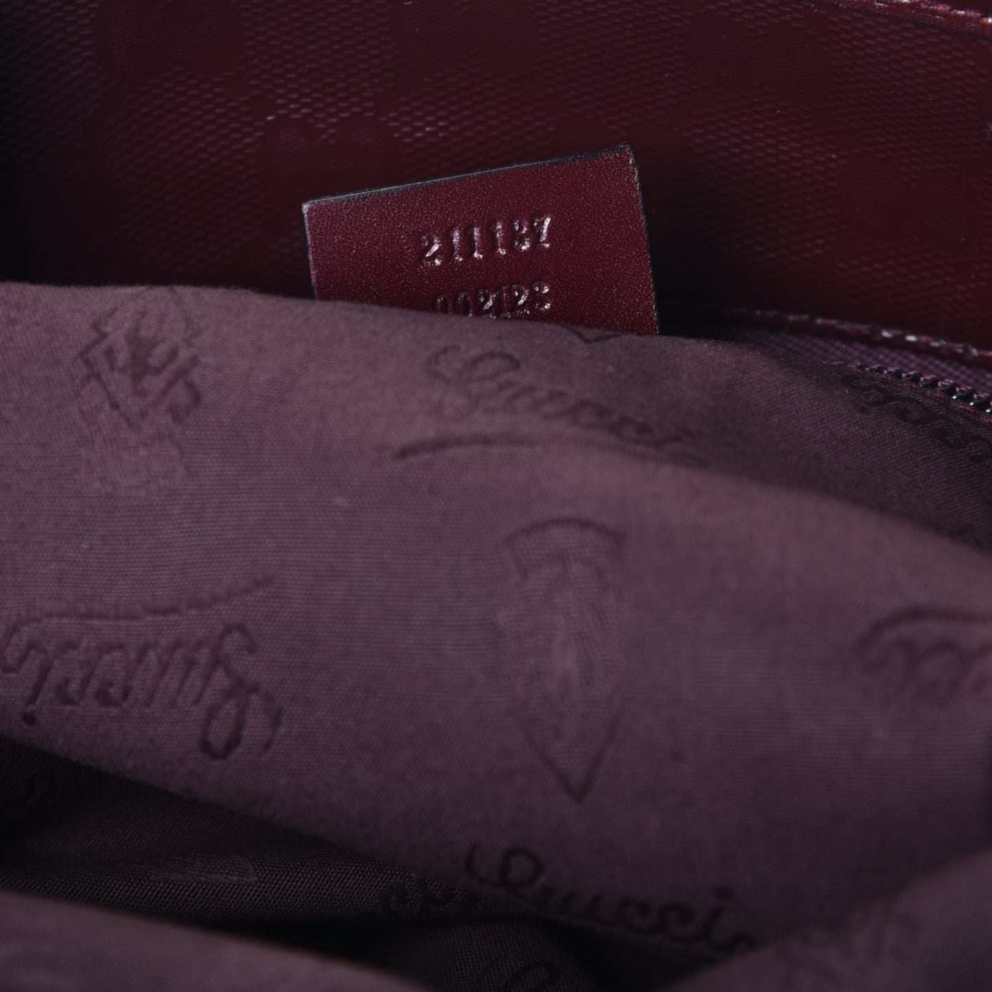 Imprime Monogram Medium Zippered Tote Bordeaux