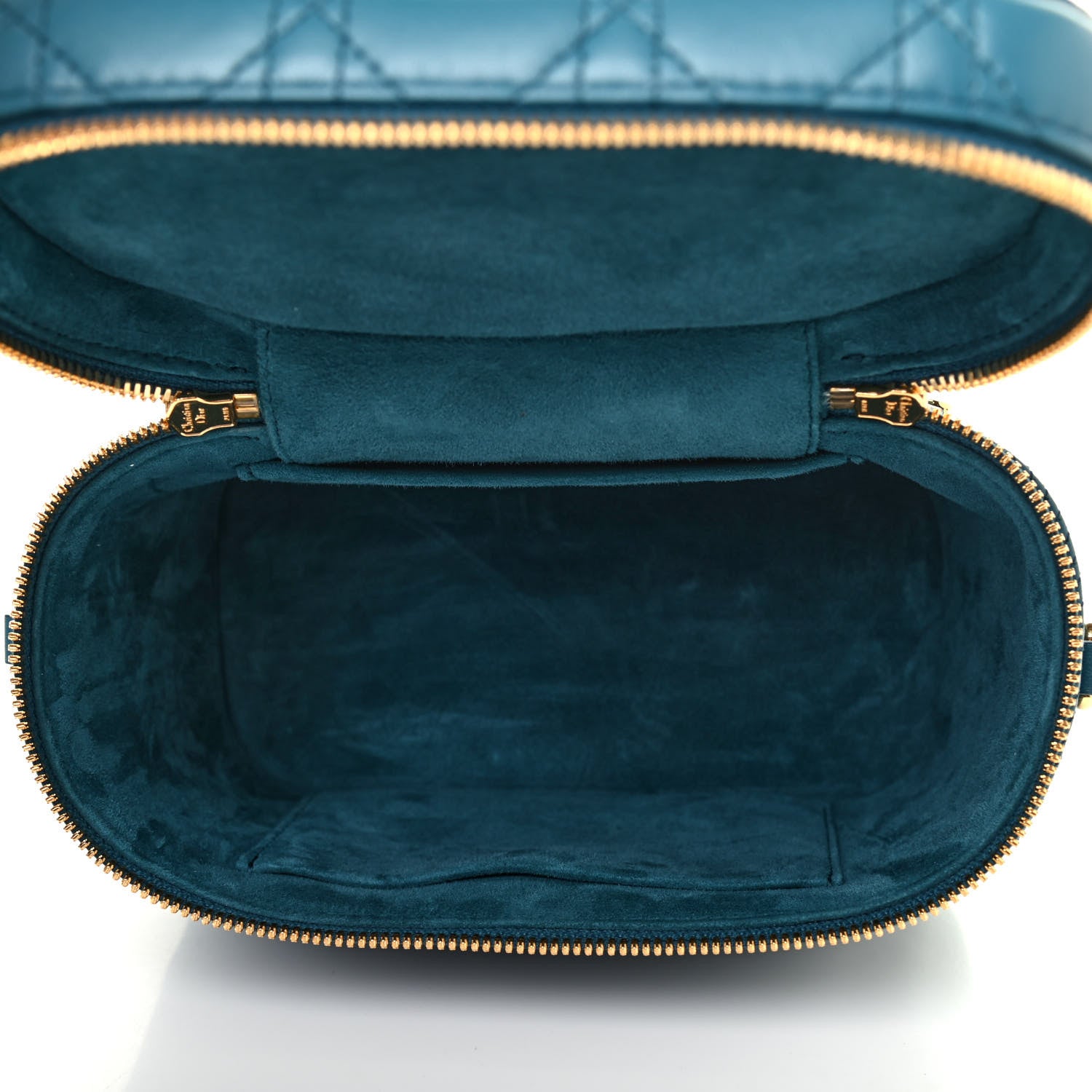 Christian Dior Lambskin Cannage Small Diortravel Vanity Case Deep Ocean 4 of 4