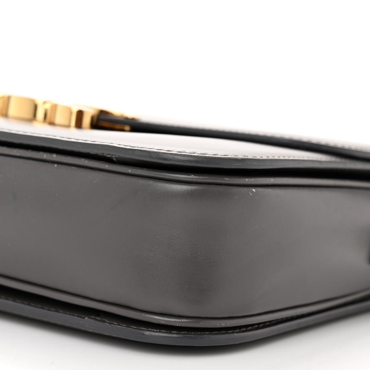 Shiny Calfskin Medium Triomphe Grey