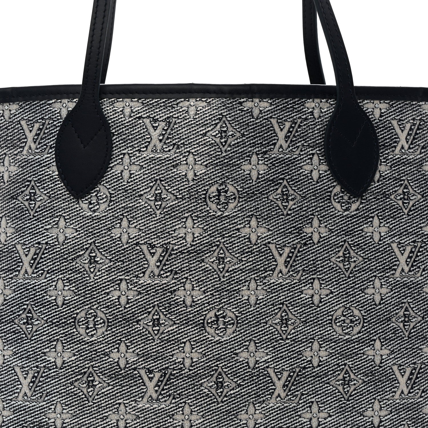 Louis Vuitton Monoglam Neverfull MM Blue 8 of 10