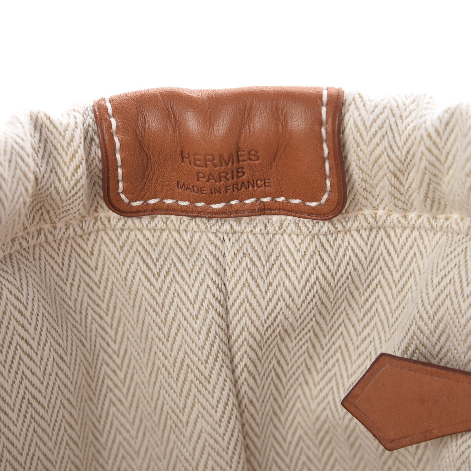 Hermes Canvas Barenia Fourbi 25 MM Pouch Naturel Fauve 6 of 10