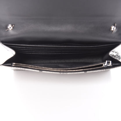 MCM Metallic Visetos Studded Chain Wallet Silver 5 of 9