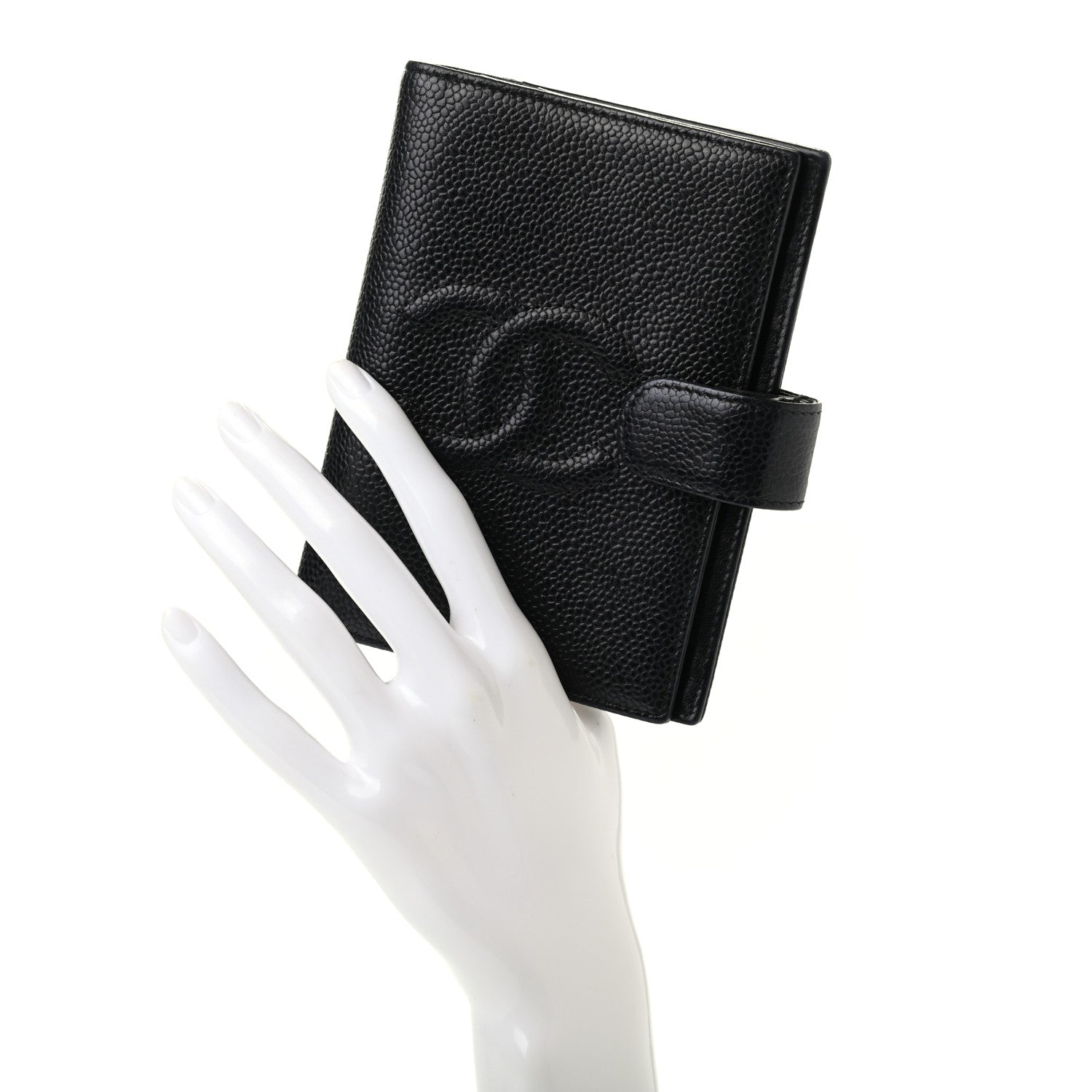 Chanel Caviar CC Medium Ring Agenda Planner Black 2 of 8