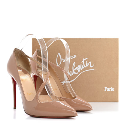 Christian Louboutin Patent Jumping 100 Pumps 40 Nude 13 of 13