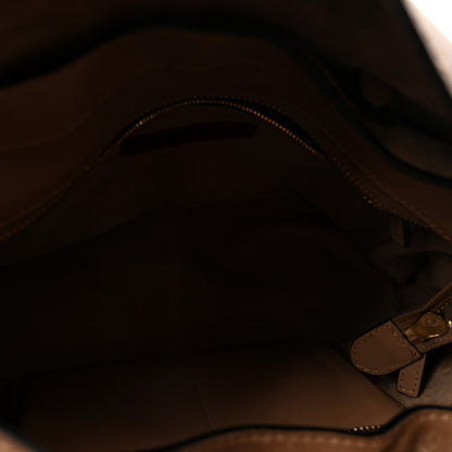 Valentino Garavani Vitello Buckle Trimmed Top Handle Satchel Poudre 5 of 9