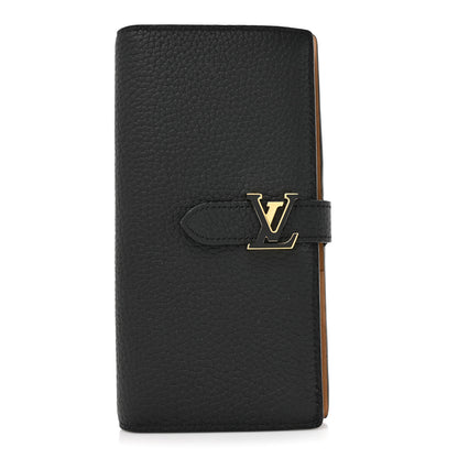 Louis Vuitton Taurillon LV Vertical Capucines Wallet Black Arizona 1 of 8