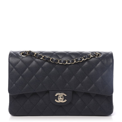 Chanel Caviar Quilted Medium Double Flap Navy 1 of 11