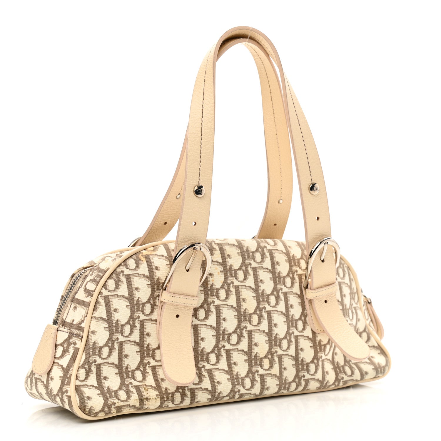 Christian Dior Monogram Vintage Flowers Small Bowler Beige 3 of 14