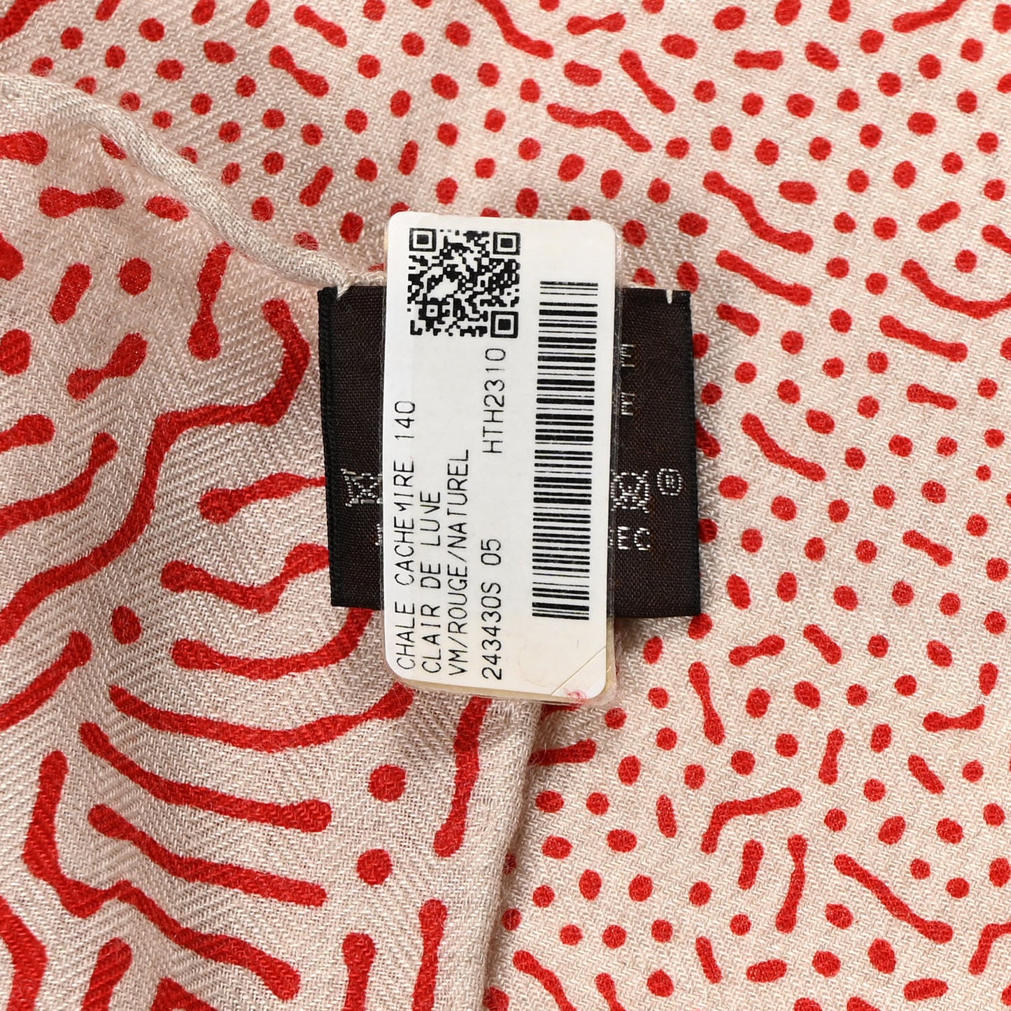 Silk Cashmere Clair De Lune Shawl 140 Rouge Naturel