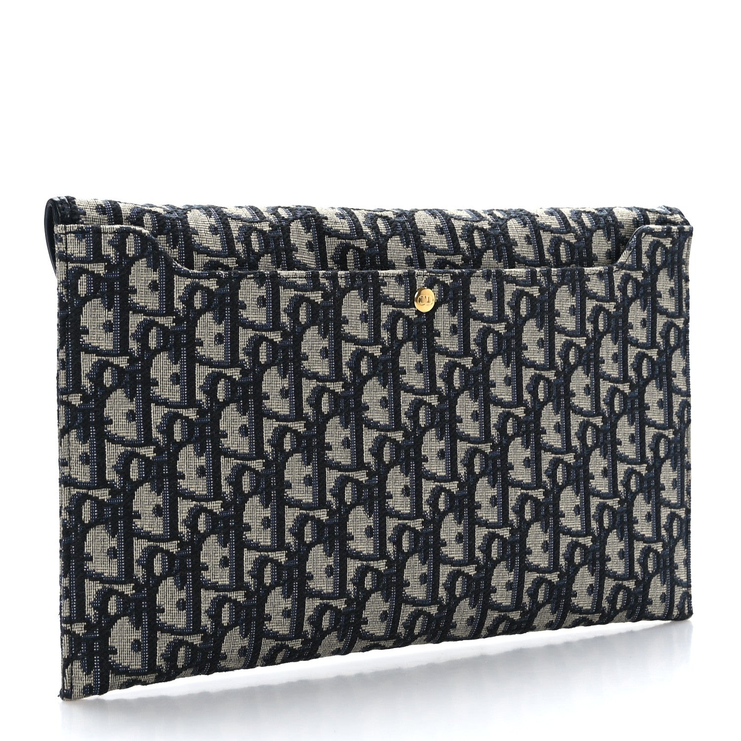 Christian Dior Oblique 30 Montaigne Avenue Pouch With Flap Blue 3 of 7