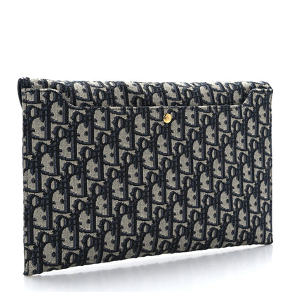 Christian Dior Oblique 30 Montaigne Avenue Pouch With Flap Blue 3 of 7