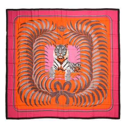 Hermes Cashmere Silk Tigre Royal Shawl 140 1 of 7