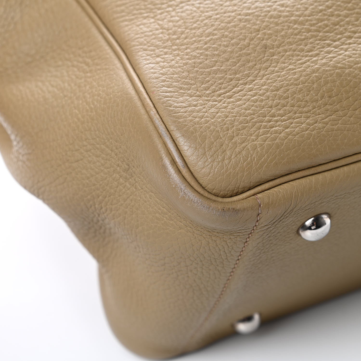 Hermes Taurillon Clemence Victoria II Cabas 32 Camel 11 of 18