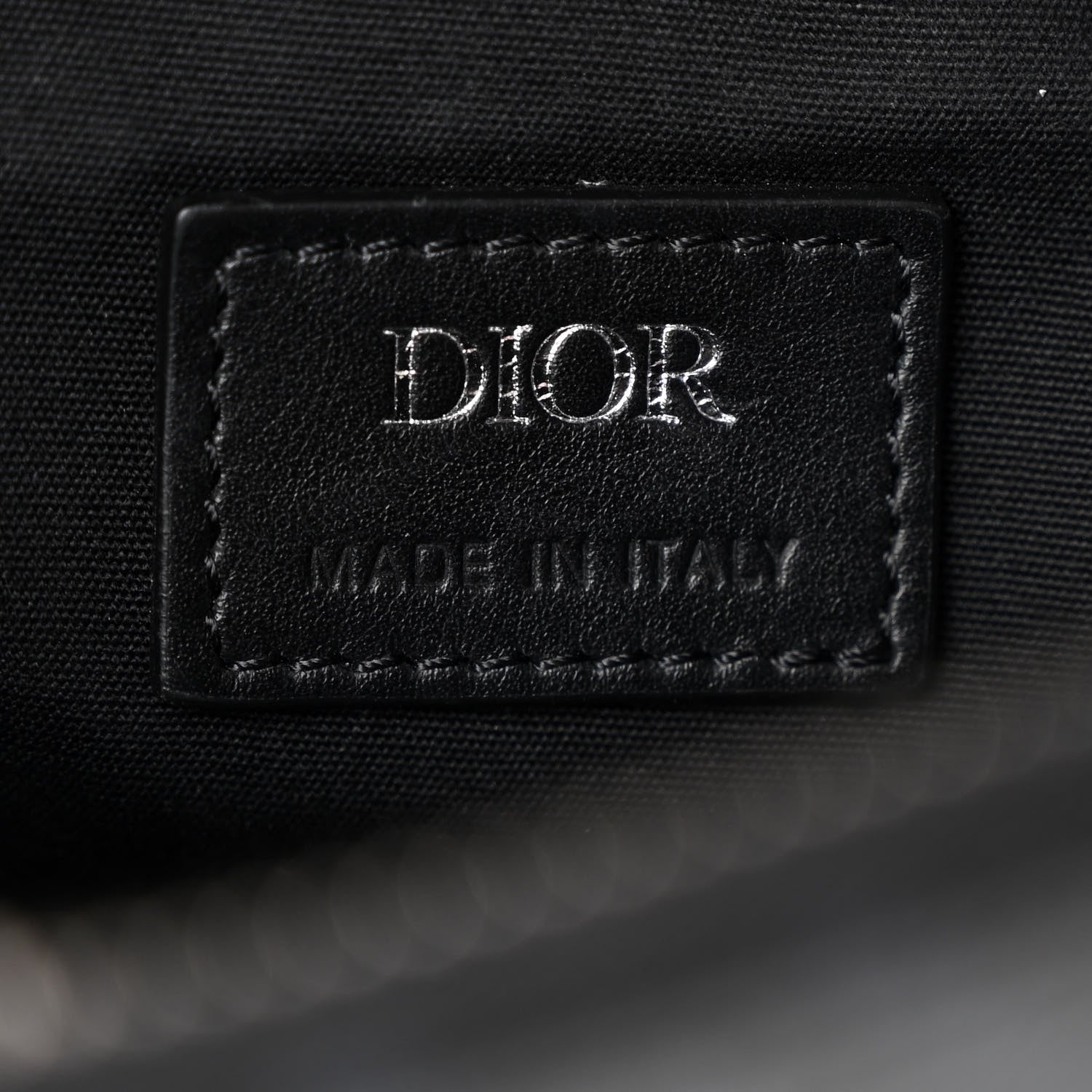 Christian Dior Coated Canvas CD Diamond Printed Mens Saddle Bag Black 6 of 11