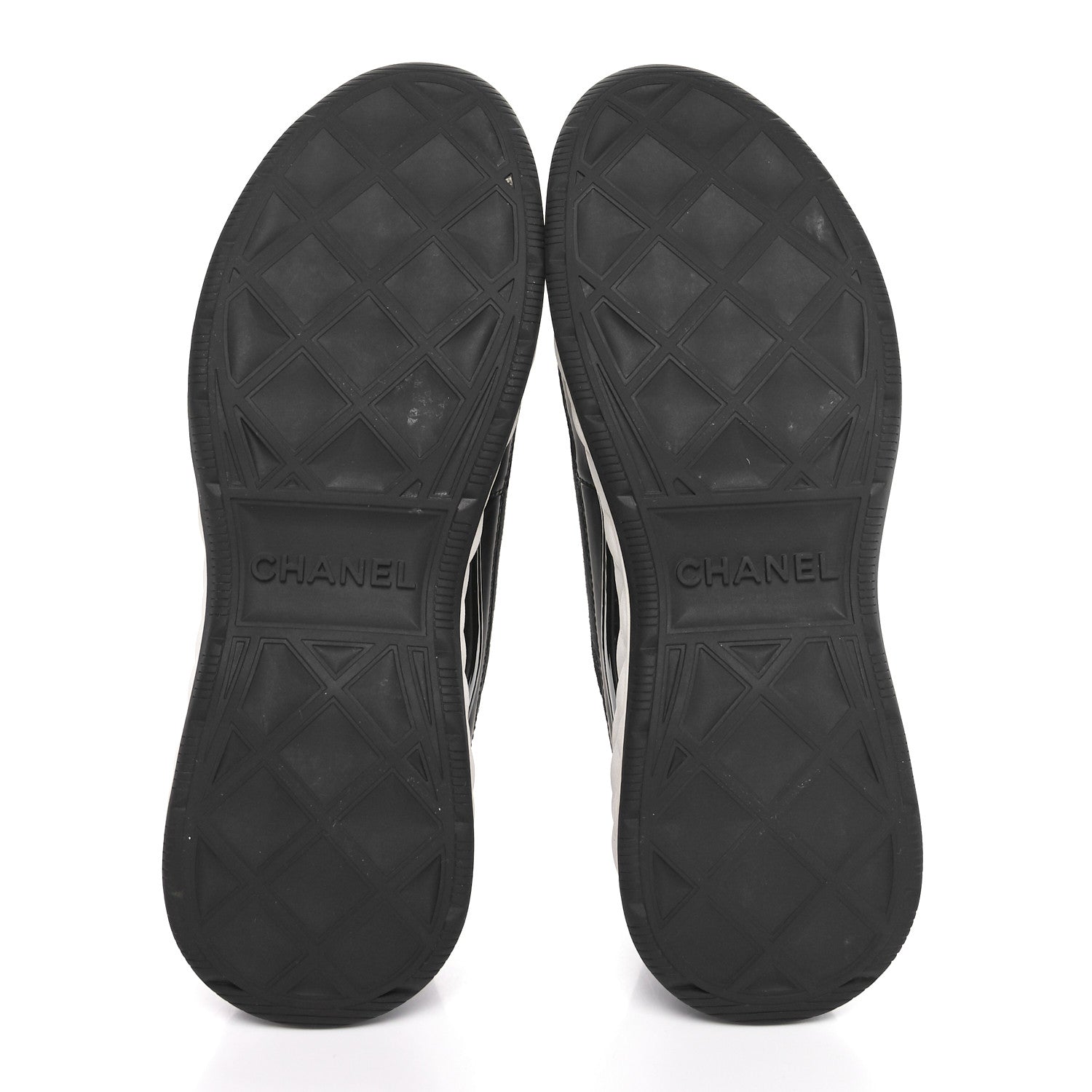 Chanel Velvet Calfskin Mixed Fibers CC Sneakers 39.5  Black 7 of 9