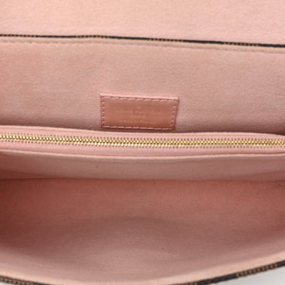 Louis Vuitton LOUIS VUITTON Damier Ebene Caissa Clutch Rose Ballerine 6 of 10