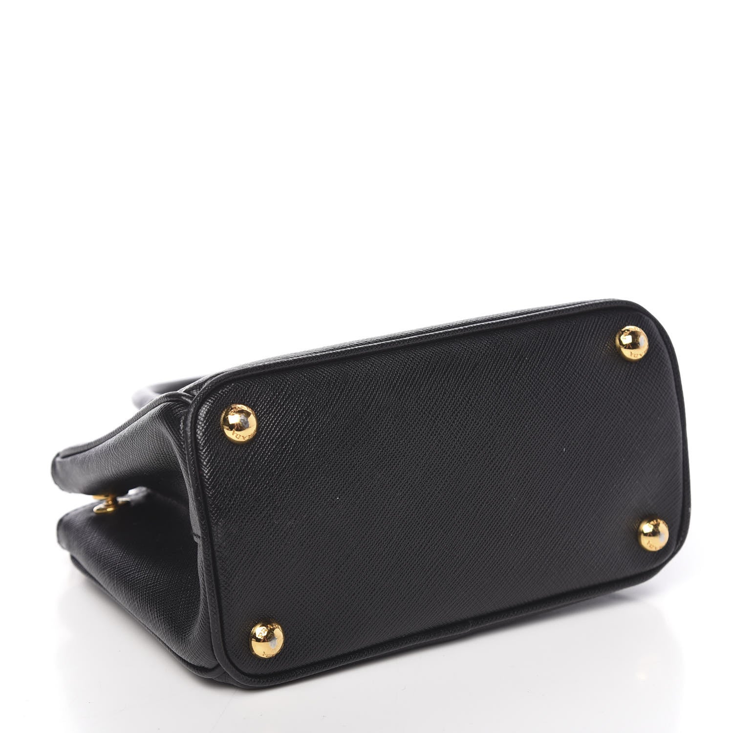 Prada Saffiano Lux Micro Galleria Double Zip Tote Black 4 of 10