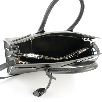 Saint Laurent Grained Calfskin Small Sac De Jour Black 5 of 7