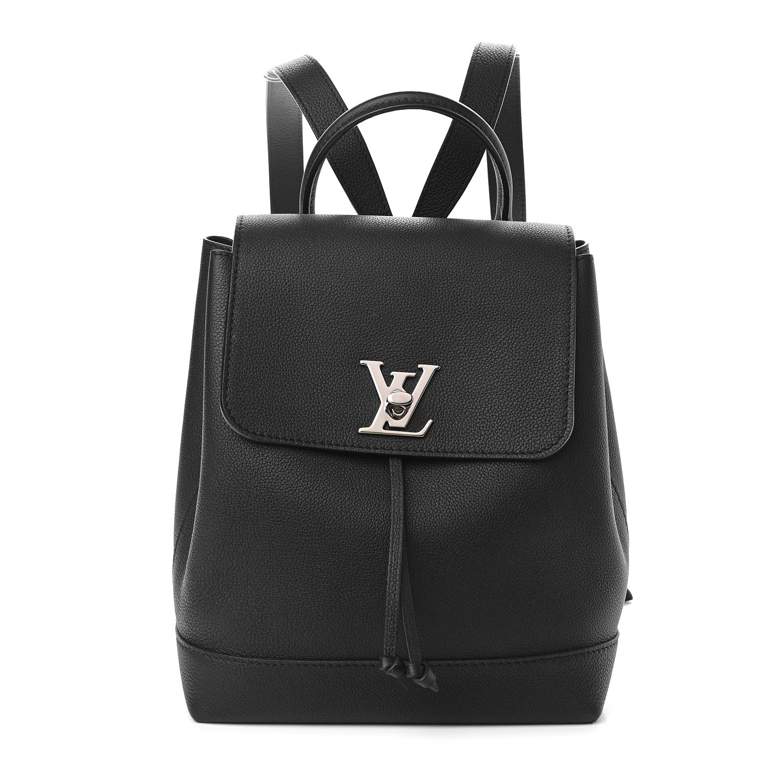 Louis Vuitton Calfskin Lockme Backpack Black 1 of 8