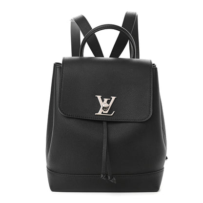 Louis Vuitton Calfskin Lockme Backpack Black 1 of 8