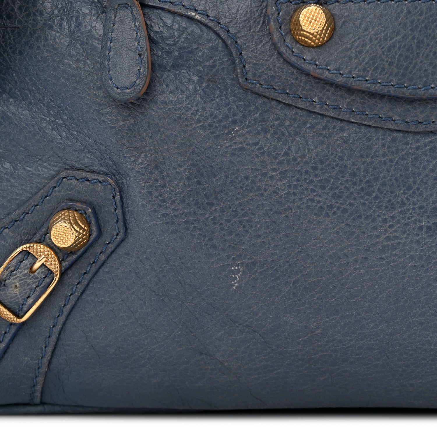 Balenciaga Agneau Giant 12 Gold Hardware Town Bleu Persan 13 of 13