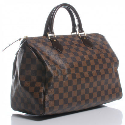 Louis Vuitton Damier Ebene Speedy 30 3 of 8