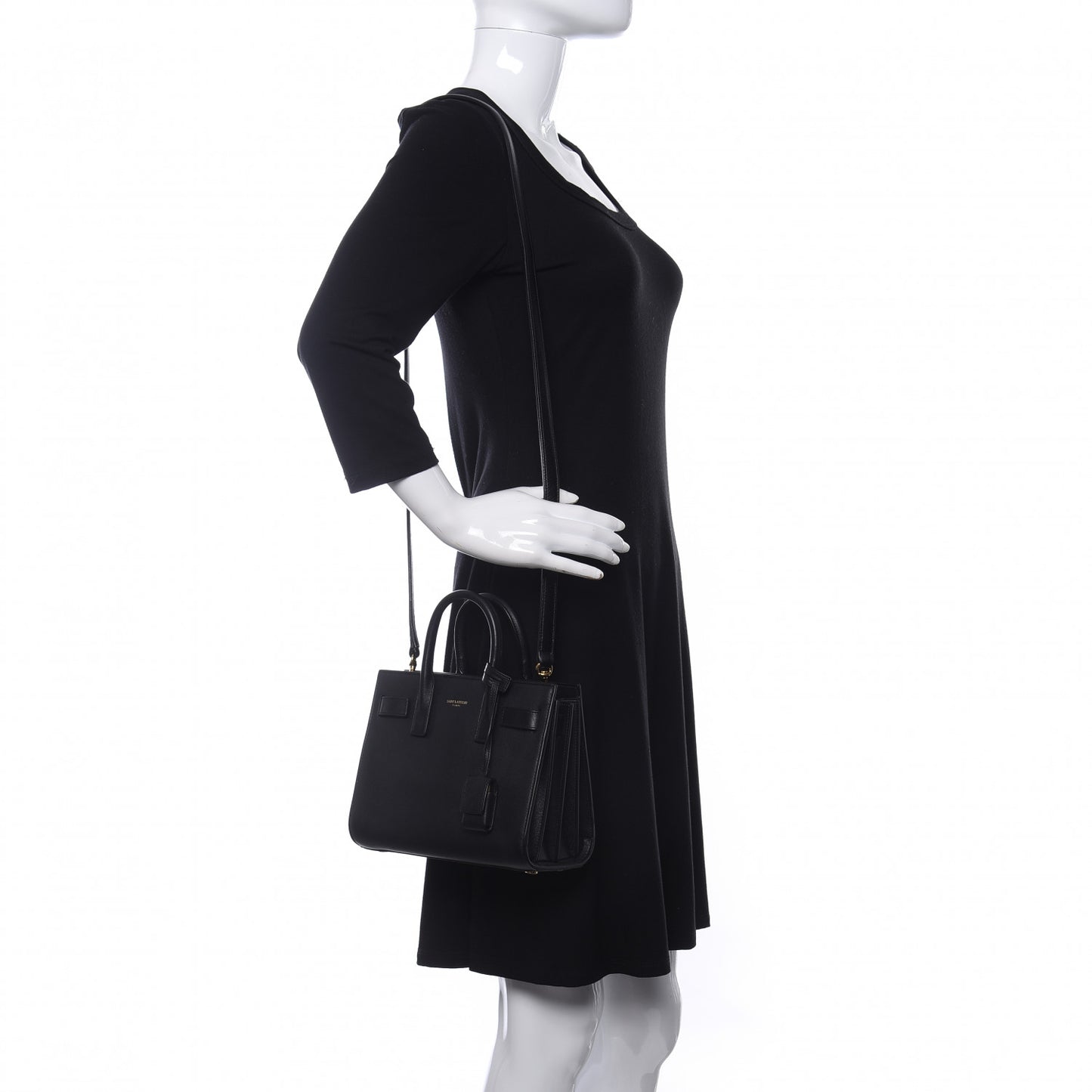 Calfskin Nano Sac de Jour Black